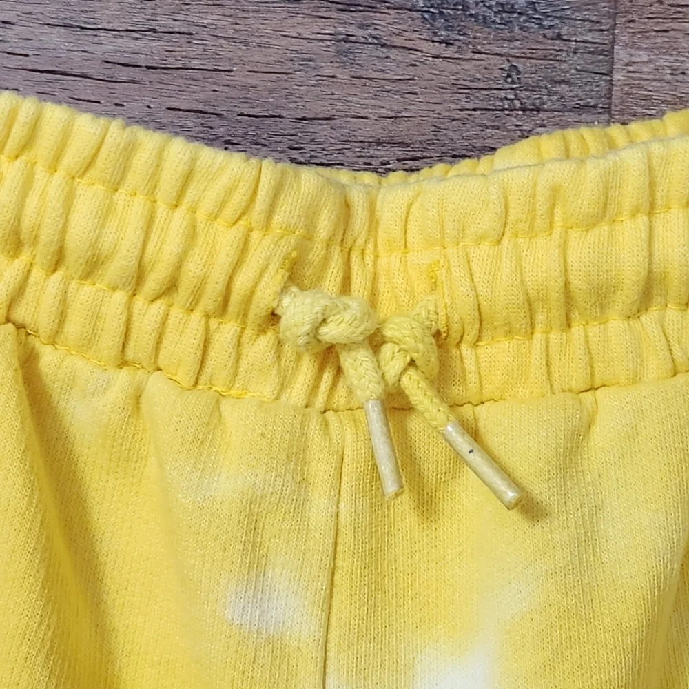 SUBLIME YELLOW TIE DYE SWEATPANT SHORTS SIZE LARGE